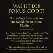 Der Fokus Code | Deine 6 Wochen Transformation